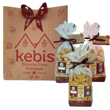 Imagem de Kit presente Biscoito caseiro Surpresa, Casadinho e Orégano - Kebis