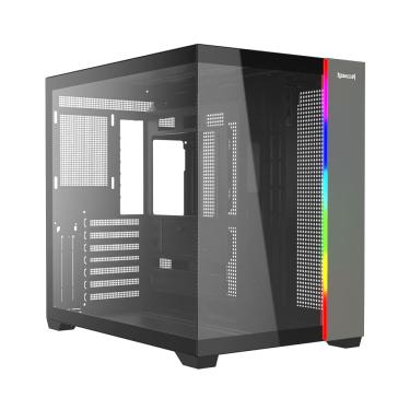 Imagem de Gabinete Gamer Redragon Tesseract Mid Tower ATX RGB Sem Fans Preto