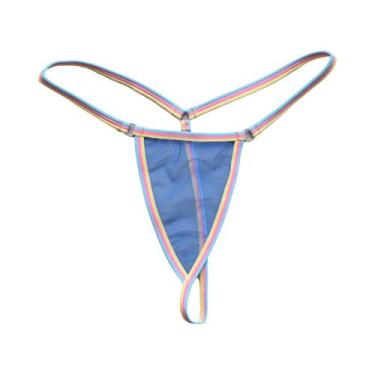 Imagem de Mini Biquíni Colorido Para Mulheres, Tanga Sexy, Lingerie Para Casais,