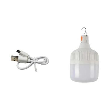 Imagem de Lanterna De Emergência LED Recarregável USB 60W Para Camping Ao Ar Liv