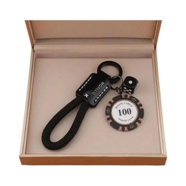 Imagem de Chaveiro De Cassino Com Fichas De Poker E Dados, Presente Único De Jog