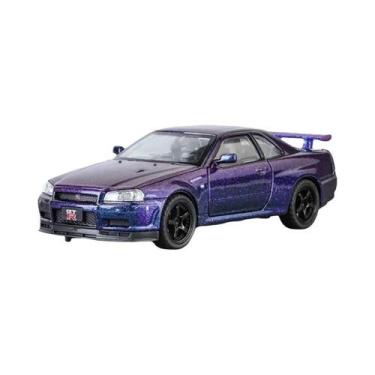 Imagem de Modelo De Carro De Corrida Em Metal Fundido Nissan GTR R34 Skyline 1:3