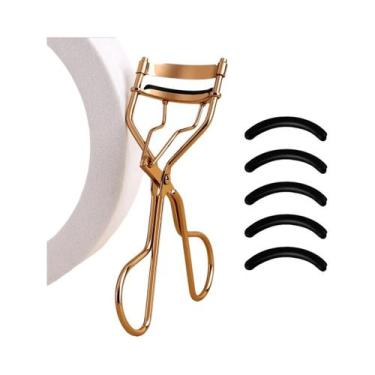 Imagem de Modelador De Cílios Portátil De Silicone Com 5 Almofadas De Aço Inoxid
