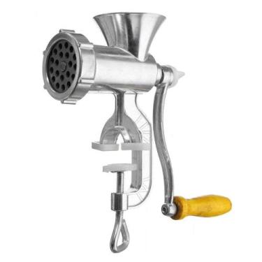 Imagem de Manual moedor de carne multiuso liga alumínio picador removível manive