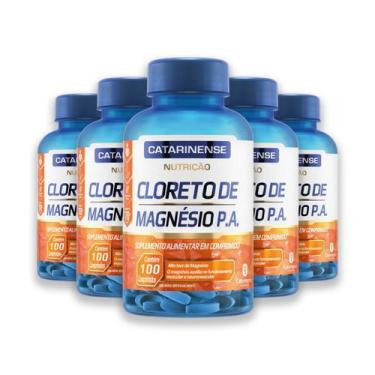 Imagem de Kit 5 Cloreto de Magnésio Catarinense 100 Comprimidos