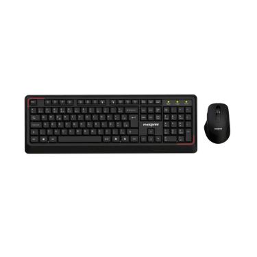 Imagem de Kit Teclado e Mouse sem Fio Maxprint CW2000 - ABNT2 - Ergonômico - 1600dpi - Preto