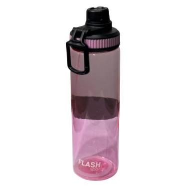 Imagem de Garrafa de Água Flash Sports em Plástico 700ml, Rosa