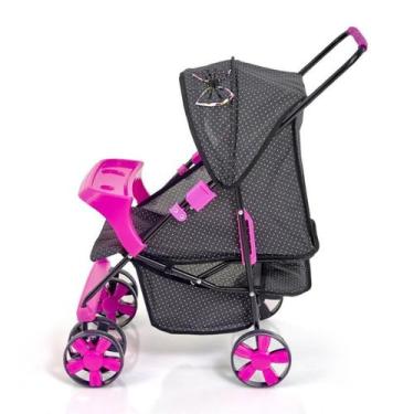 Imagem de Carrinho de bonecas milano reborn alive com bandeja oliveira - Toktoys