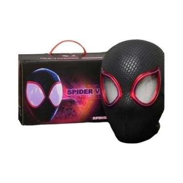 Imagem de Máscara De Cosplay Miles Morales Homem-Aranha Com Olhos Móveis, Máscar
