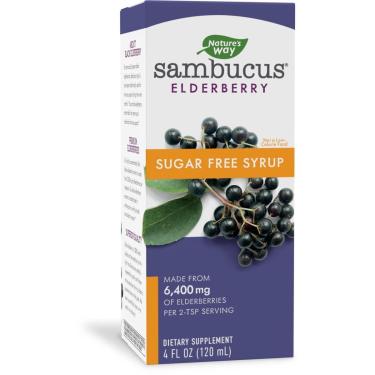 Imagem de Xarope De Sabugueiro Sem Açúcar Nature'S Way Sambucus 120 Ml-Unissex