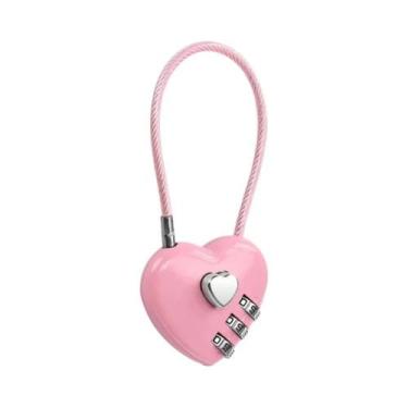 Imagem de Cadeado De Coração Com Combinação Em Liga De Zinco Para Casamento, Moc