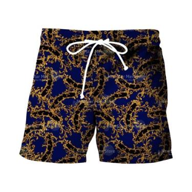 Imagem de Bermudas De Praia Masculinas De Secagem Rápida Para O Verão Com Estamp