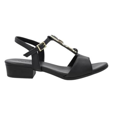 Imagem de Sandália Usaflex AI2701 Feminino Preto casual saltinho