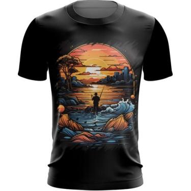 Imagem de Camiseta Dryfit Pesca Esportiva Pôr do Sol Peixes 5 - Kasubeck Store®,