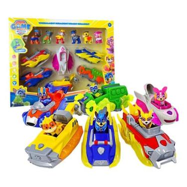 Imagem de Kit 6 Carrinhos Patrulha Canina Brinquedos Coleção Fricção