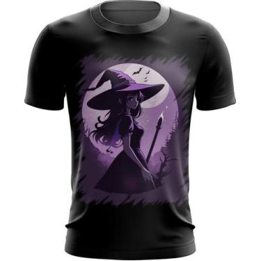 Imagem de Camiseta Dryfit Bruxa Halloween Púrpura Festa 3 - Kasubeck Store®, G