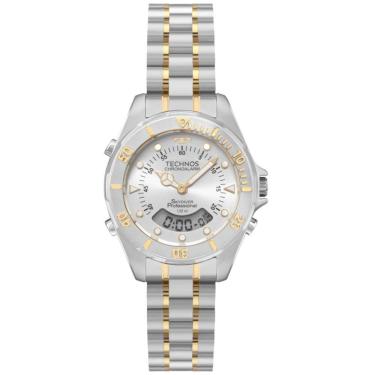 Imagem de Relógio Technos Feminino Ref: Wgb212aa/1k Skydiver Anadigi Bicolor