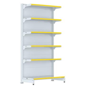 Imagem de Gondola Parede 202 FIT Farmacia Inicial 6 Bd Branco Pe Amarelo - Amapá