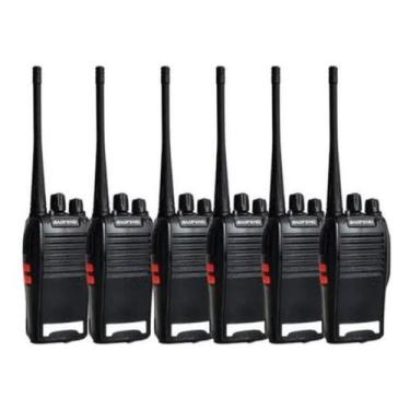Imagem de Kit 6 Radio Walk Talk Comunicador 16 Ch 12km Baofeng 777s - NoBrand