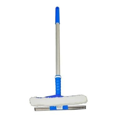 Imagem de Rodo Limpa Vidros Com Lavador Lustrador 25cm E Cabo 50cm - Bralimpia