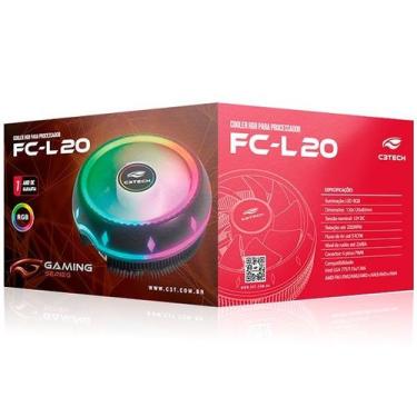 Imagem de Cooler FAN CPU FC-L20RGB C3 TECH Gaming - C3TECH