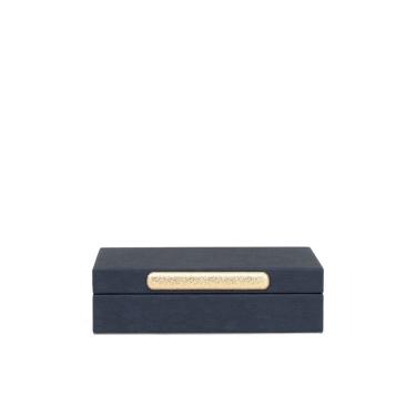 Imagem de Caixa Decorativa em MDF com Revestimento em PU Preto 24,5cm 22895 Mart