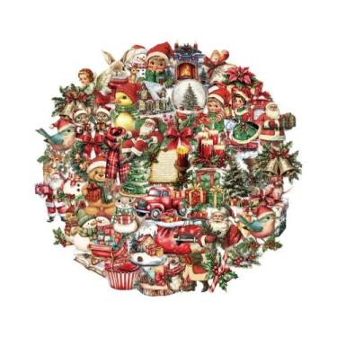 Imagem de Adesivos Impermeáveis Para Festa De Natal Retrô 50PCS Para Capas De Te