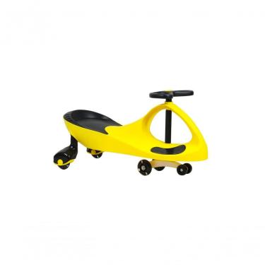 Imagem de Carrinho de Rolimã Infantil Super Car com Volante Giratório 360 graus  sem Pedais Amarelo Unitoys