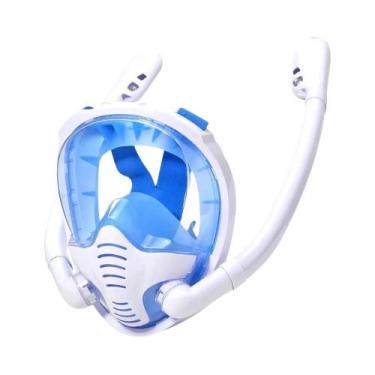 Imagem de Máscara de Snorkel Facial com Visão Panorâmica 180° - Silicone Seco Su