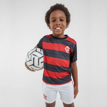 Imagem de Uniforme Flamengo Mini Craque Infantil Oficial Braziline Cor:PretoTama
