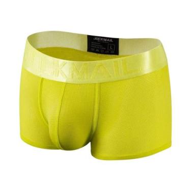 Imagem de Cuecas Boxer Masculinas Fluorescentes Esportivas Em Malha Respirável T