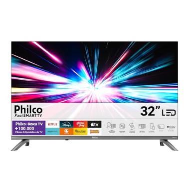 Imagem de Smart TV 32" Philco Roku TV Dolby Áudio HDR10 P32CRB