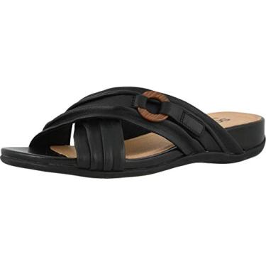 Imagem de SoftWalk Pantufa feminina Taza, Preto, 6.5 X-Wide