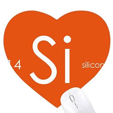 Imagem de Chestry Elements – Mousepad Semetal Silicone Si Heart Tapete de borracha para escritório
