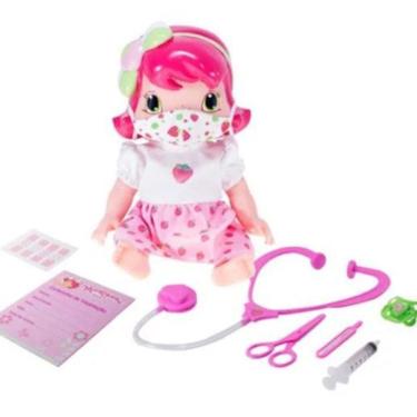 Imagem de Boneca Baby Moranguinho Dodói Com Mascara E Acessorios