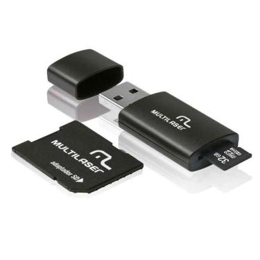 Imagem de 3X1: pendrive + adaptador sd + cartao de memoria classe 10 32GB - MC113 - Padrão