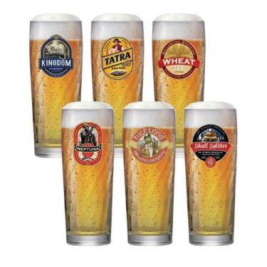 Imagem de Jogo De Copos Para Cerveja Rótulo Zurich M 320ml 6 Pcs - Ruvolo