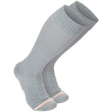 Imagem de Meias de compressão para gravidez Wanderlust : Meias de maternidade premium para mulheres, Cinza, Pregnancy Medium: Women 5-9 (1 Pair)