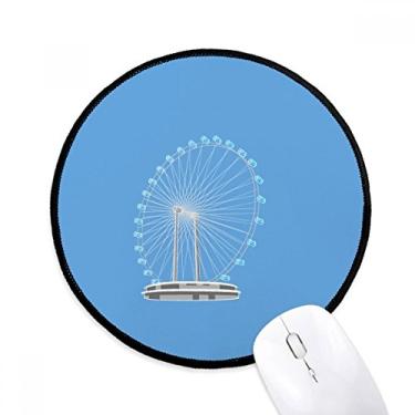 Imagem de DIYthinker Singapura roda gigante mouse pad desktop escritório tapete redondo para computador