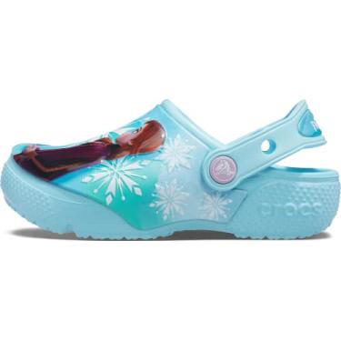 Imagem de Sandália FL Disney Frozen II, Crocs, Criança Unissex, Ice Blue, 22