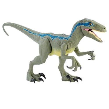 Imagem de Dinossauro Velociraptor Blue Super Colossal Jurassic World Mattel Gct9