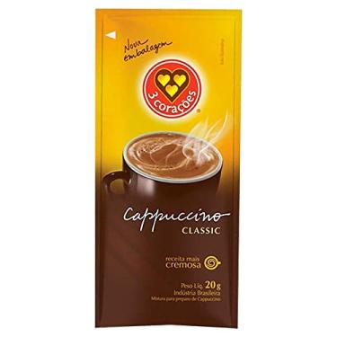 Imagem de Cappuccino Classic 3 Corações 20g Sachê Caixa Com 50 Unidades