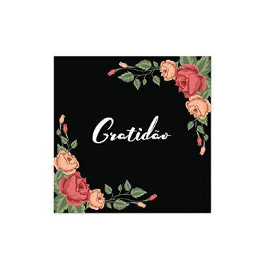 Imagem de Arte Maníacos Quadro Decorativo Gratidão Flores - 50x50cm