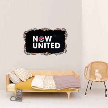 Imagem de Adesivo decorativo Buraco Parede Now United banda 48cmx90cm