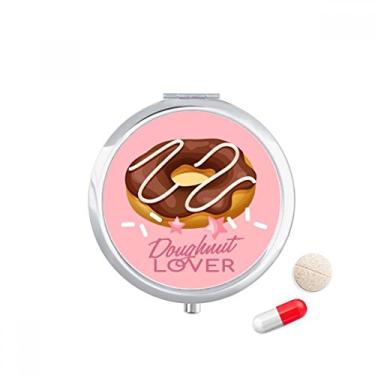 Imagem de Estojo de comprimidos de sobremesa para rosquinha de chocolate, caixa de armazenamento de medicamentos