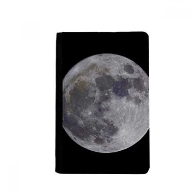 Imagem de Carteira grande Moon Dark Night Sky Passaporte Notecase Burse porta-cartões