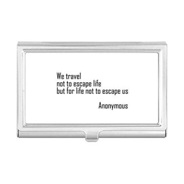 Imagem de We Travel Not Escape Life – Porta-cartões de visita