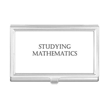 Imagem de Porta-cartões de visita com frases curtas para estudar, matemática, caixa de bolso