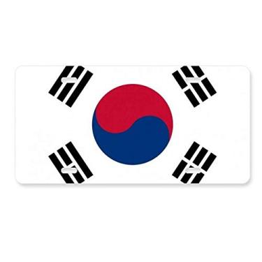 Imagem de DIYthinker Bandeira nacional da Coreia do Sul da Ásia, placa de carro decoração de aço inoxidável