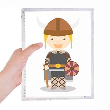 Imagem de Caderno de desenho viking da Suécia com folhas soltas, diário recarregável, artigos de papelaria